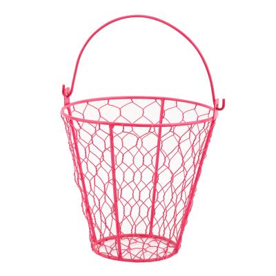 China Factory Directly Sustainable Cheap Chicken Mesh Metal Wire Storage Organization Basket for sale