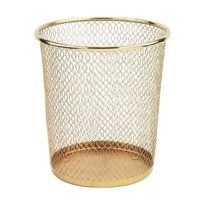 China Wholesale Viable Iron Chicken Wire Metal Paper Waste Basket for sale