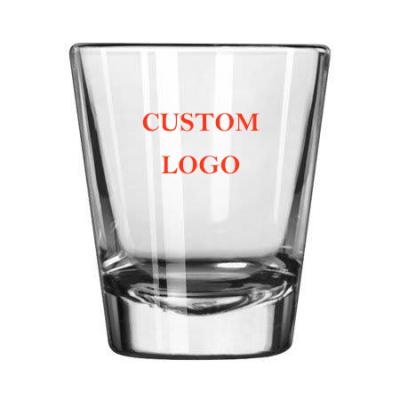 China OEM/ODM Home Party Holiday Customized Logo Colored Drinking Glass Vodka Shot Glass Mug for sale