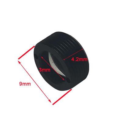 China 1.8mm Laser Collimation / EFL 1.8mm Focusing Aspherical Glass Lens Diameter 3mm With M7 P0.5 Bracket for sale