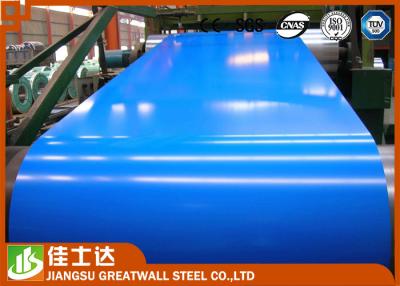 China 0.3-1.2 Mm Ral Sea Blue Prepainted Steel Coil / PE Hot - Dip Galvanized Ppgi Coil for sale