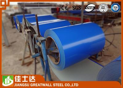 China 5012 Sea Blue Prepainted Steel Coil , Colour Coated Coils 0.12-3.5mm Thickness for sale