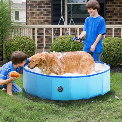 China Factory Price Viable Foldable Outdoor Portable Pet Swimming Pool Pet Bath Tub for Dog and Cat for sale