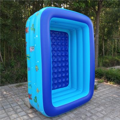 China Intex Phthalate Free PVC Cartoon Inflatable Adult Kids Indoor Outdoor Rectangular Above Ground Swimming Pool for sale