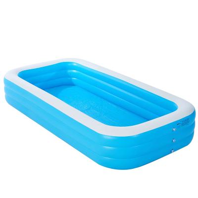 China Summer Outdoor Cartoon Phthalate Free Family PVC Wear-Resistance Kids Above Ground Inflatable Swimming Pool for sale