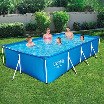 China Wholesale Pool and Accessories Larger Rectangle Inflatable Family Outdoor Pool 300x201x66cm for sale