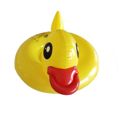 China Wholesale Child Cartoon Duck PVC Small Animal Yellow Children Seat Ring Kids Inflatable Swimming Ring for sale