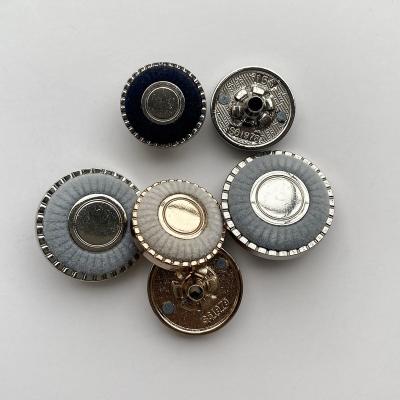 China Sustainable Wholesale  brand engrave logo Zinc Alloy   four parts spring Women's Decorative clasp  metal buttons  Luggage  snap buttons for sale