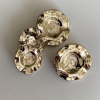 China Sustainable Women's fashion buttons/  New   Button Accessories Premium Handle  metal handle  Hand  buttons for sale