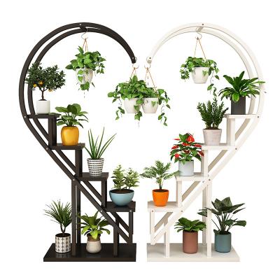 China Hot Sales Home Decoration 5-Tier Metal Flower Display Rack Flower Potted Plant Steel Stand Durable Eco-friendly for sale