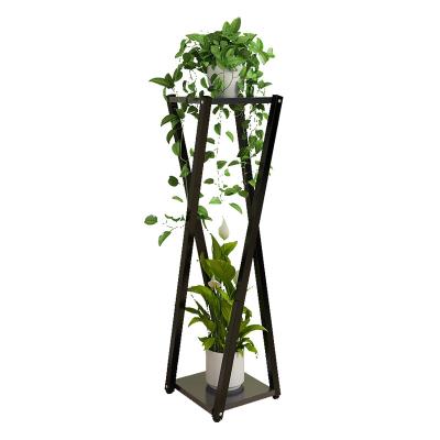 China High Quality X Shape Durable Eco-friendly Stainless Hot Sales Indoor Multi-Layer Iron And Iron Garden Shelves Flower Plant Racks Display Rack for sale