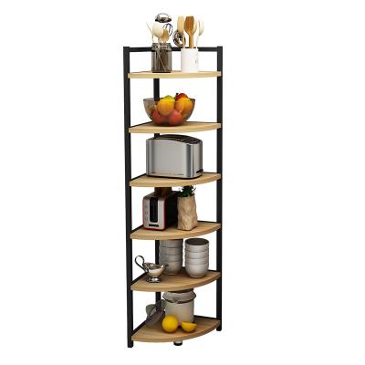 China Small Industrial Ladder Shelf Corner Shelf Corner Bookcase Factory Rack for Living Room, Kitchen Home Office for sale