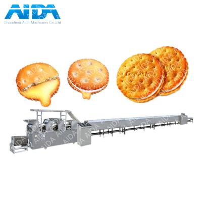 China Vegetable Processing Plant Full Automatic Biscuit Production Machine With Tunnel Oven for sale