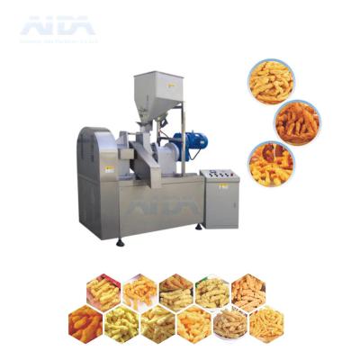 China Commercial Supply Frying Baking Cheetos Niknak Kurkure Snacks Extruder Machinery Production Line for sale