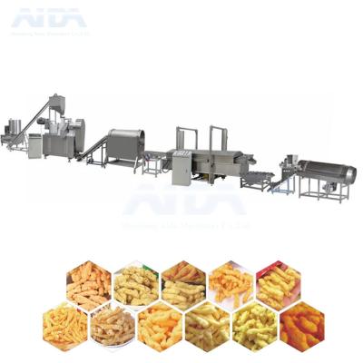 China Commercial Catering Puffed Corn Grit Cheetos Extruder Making Snacks Machine Twisted Processing Line for sale