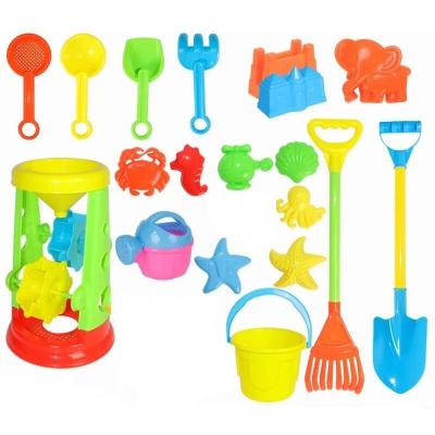 China ABS Environmental Protection Material 19 Pce Sand Kit Summer Toys Kids Beach Set Toy for sale