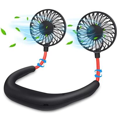 China Cute Portable Face Fan Personal Neck Fan Mini Wearable Around Your Neck Handsfree For Travel Office Household Outdoor Sports for sale