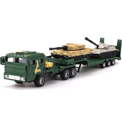 China Toy Kdw Die Cast Military Diecast Toy Set Transport Toy Truck 1/64 for sale