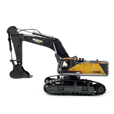 China Toy Huina 1721 Diecast Collections Gift for Kids and Alloy Truck Model Metal Excavator Diecast Car 1/50 Scale Vehicle Digging Hobbies for sale