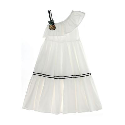 China The sleeveless dress of the long dress breathable princess white girl viable dress dress for sale