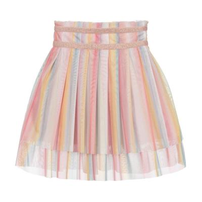 China Summer Breathable Rainbow Private Label Cute Girl In Mini Skirt Baby A Line Skirt Baby Skirt for sale