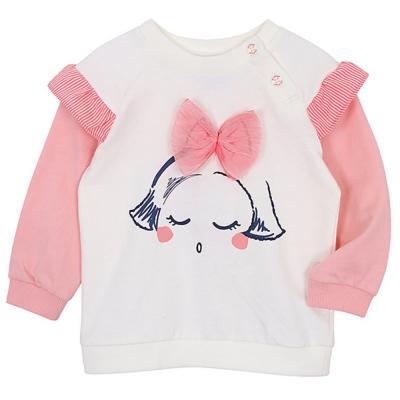 China Gaoteng Manufacturer Little Girl Breathable Long Sleeve T Shirt With Printing for sale