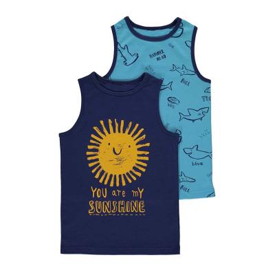 China Sustainable New Fashion Kids Tank Top Clothing Make In China Boys Tank Top for sale