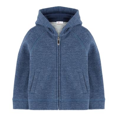 China China anti-pilling garment manufacture customized brand 100% cotton fleece zip up kid hoodies for sale