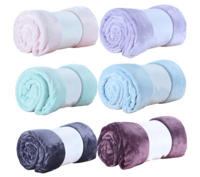 China PORTABLE Super Soft Plush Luxury Flannel Blanket Coral Fleece Blanket for sale