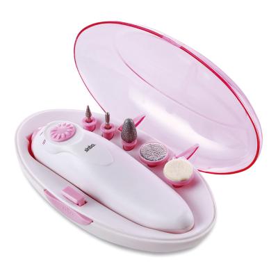 China Nail Art Beauty Battery Operated Mini Nail Salon Manicure Pedicure Set for sale