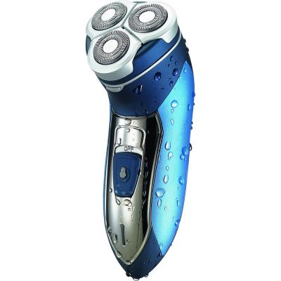 China Triple Blade Rechargeable Shaving Machine Men Electric Razor With Blade Sharpener for sale