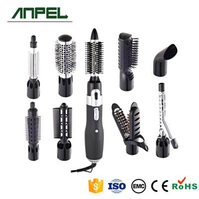 China 9 attachment for choice cheap price private label hot air styler hot sale multifunctional hair curler for sale