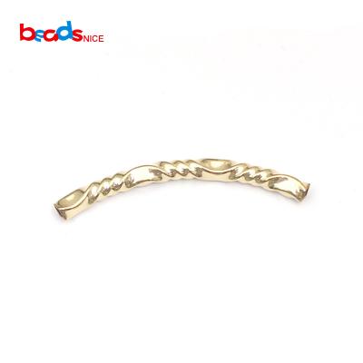 China Gifts888 Gold Filled Tube Curved Tube Curved Connector For Bracelet Jewelry Making 40064 40065 40066 40067 40068 for sale