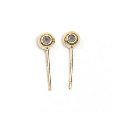 China CLASSIC Gifts888 14k Gold Filled Classic Ear Nuts Stud Earring Post Jewelry For Women for sale