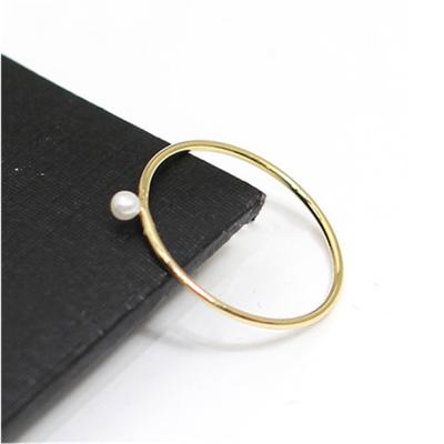 China Gifts888 Environmental Friendly 14K Gold Filled Rings Jewelry For Women Bead Finger Rings for sale