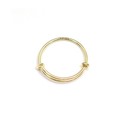 China Gifts888 CLASSIC Gold Filled Smooth Circle Finger Rings Women's Jewelry Gift for sale