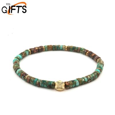 China Trendy Vegan Color Necklace Men's Natural Color Necklace Men's Moral Southern Color Beaded Heishi Beaded Women for sale