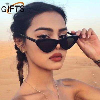 China Punk Sunglasses Women Cat Eye Sunglasses Colorful Nylon Lens Sunglasses for sale