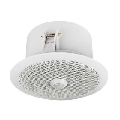 China Fast Ceiling Top Mount Voice Alarm DC12V Speaker Motion Sensor Infrared Audio Security Reminder Maker In Public for sale