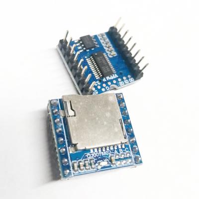 China Mini MP3 Player N/C Voice Module Board MP3 Audio Voice Decode Board For Arduino Supporting TF Card U-disk IO/Serial Port/AD KEY for sale