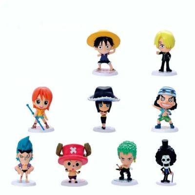 China Cartoon Plastic Toy Fashion Model Dolls Narut Anime Luffy Zoro Ornament PVC Anime Figure Toys for sale