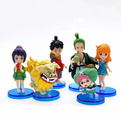 China Cartoon Toy Plastic Figurine Anime Figure Doll PVC Toys Zoro Luffy Gift Model Anime Action Dolls Promotional Figure for sale