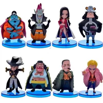 China Cartoon Toy Customized Cute Q Version Shichibukai Full Set PVC Anime Figure Figures Model Toys Anime Action Figure for sale