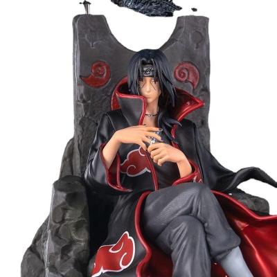 China Toy Anime 35cm Cartoon GK Throne Uchiha Itachi Action Anime Figure Collectible Narutos Figure for sale