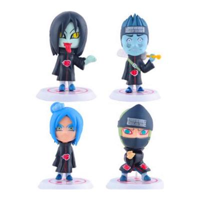 China Cartoon Toy 6 pcs/set Anime Comic Figures Mini Kunai Figurine Cartoon Akatsuki Trajes Set for sale