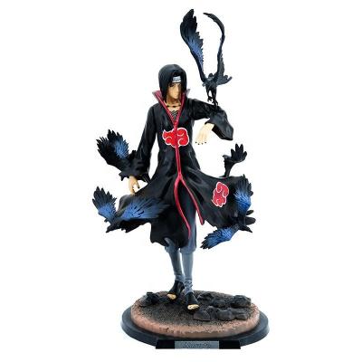 China Cartoon Toy Japanese Anime Narut Crow Uchiha Itachi Action Number Collection PVC Model Toy Gifts for sale