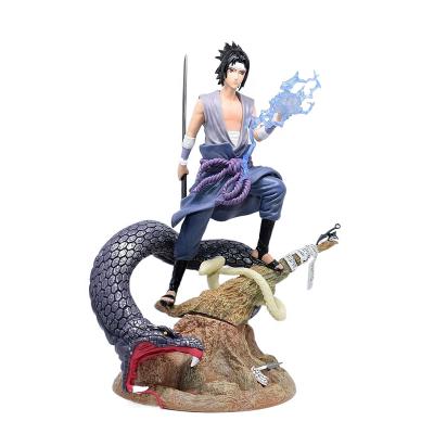 China Cartoon Toy Anime Burning Wind Double Sasuke Action Number Collection PVC Base Model Toy Gifts for sale