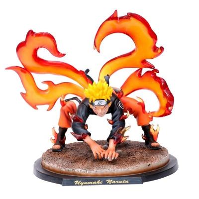 China Collectible Model Toy Cartoon Toy 20CM GK Kyuubi Statue Anime Shippuden Uzumaki Kurama PVC Action Figure Figurine for sale