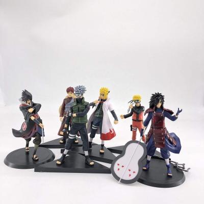 China Cartoon Toy Hot Anime Narut Shippuden Sasuke Madara Action Number Collection PVC Model Toy for sale