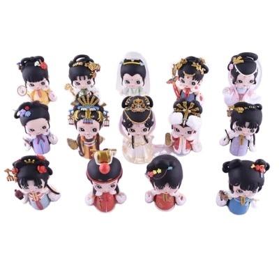 China Cartoon Toy Factory Price Chinese Ancient Costume Custom PVC Action Figures For Kids Children for sale